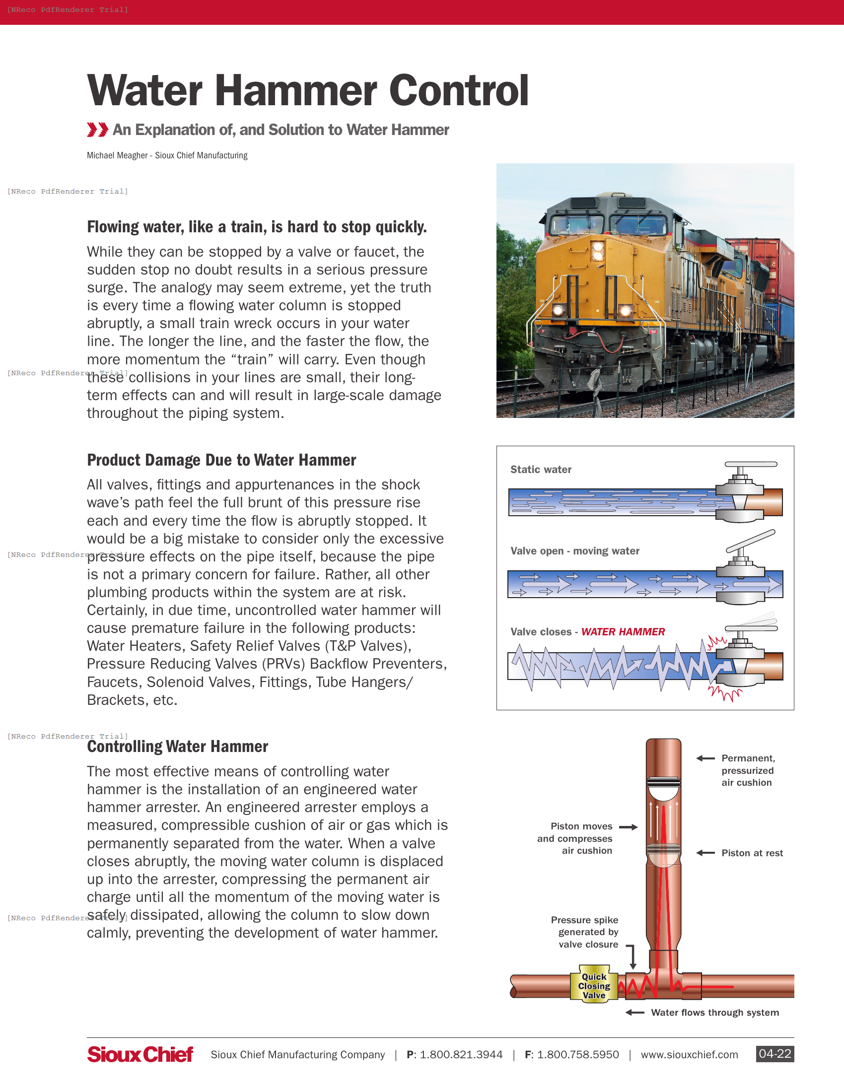 WATER HAMMER CONTROL - WHITE PAPER.PDF Technical Document